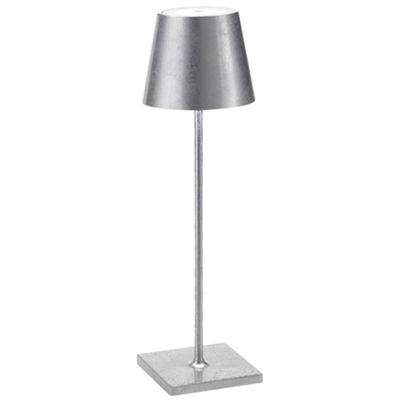 Zafferano LD0340BFA - Lampe de table Poldina Pro feuille d'argent