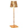 Zafferano LD0340FFO - lampada da tavolo Poldina Pro rosso-foglia oro craquelé