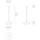 Zafferano LD1650S3 - Lampe de table Pina Pro sable