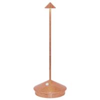 Zafferano LD1650RFR - Lámpara de mesa Pina Pro hoja de cobre