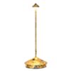 Zafferano LD1650DFO - lampada da tavolo Pina Pro nero-foglia oro craquelé