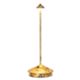 Zafferano LD1650DFO - Lampe de table Pina Pro noir-craquelé feuille d'or