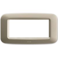 Ave 45PY04CHO System 45 - 4-module plate champagne matt
