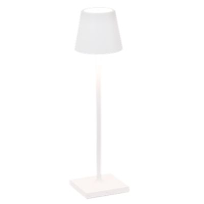 Zafferano LD0490B3 - Poldina Micro white table lamp