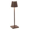 Zafferano LD0490R3 - lampada da tavolo Poldina Micro corten