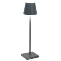 Zafferano LD0490N3 - Lampe de table Poldina Micro gris foncé