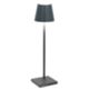 Zafferano LD0490N3 - Lampe de table Poldina Micro gris foncé