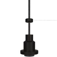 Fanton 62970 - portalámparas E27 blanco con cableado