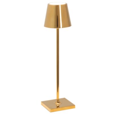 Zafferano LD0490O3 - Lampe de table Poldina Micro en or poli