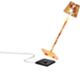 Zafferano LD0490FFO - Lampe de table Poldina Micro feuille d'or rouge craquelé