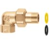 Caleffi 588160 - three-piece curved fitting F/M 1