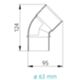 Sistem Air 3063.0 - curve 45 M/F 63mm 