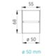 Sistem Air 1150.1 - manicotti con battente 50mm