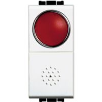 LivingLight White - bouton avec voyant rouge