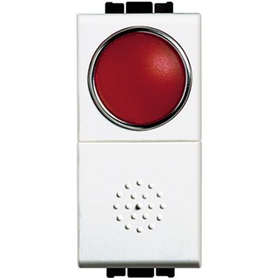 LivingLight White - button with red indicator light