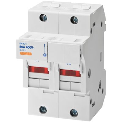Gewiss GW96217 - portafusibles seccionador 1P+N 50A 3M