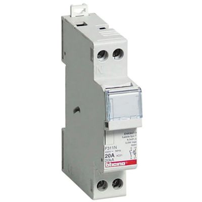 BTicino F311N - fuse holder 1P+N 20A 1M