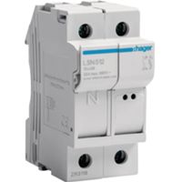 Hager LSN512 - portafusibile sezionatore 1P+N 32A 2M