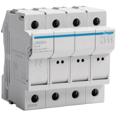 Hager LSN504 - porte-fusible sectionneur 3P+N 32A 4M