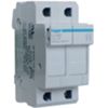 Hager LU502 - Portafusibles desconectador 2P 30A 2M