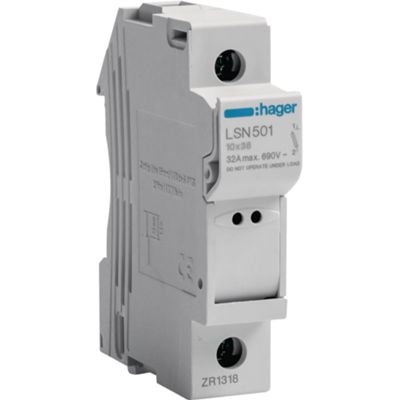 Hager LSN501 - portafusibile sezionatore 1P 32A 1M