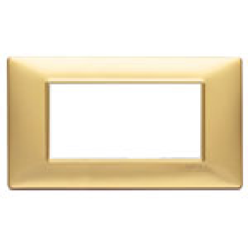Plana - 4-place matt gold technopolymer plate
