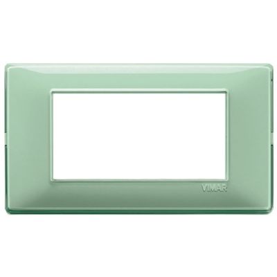 Plana - placa de tecnopolímero de 4 plazas mint reflex