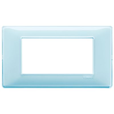 Plana - placca in tecnopolimero 4 posti reflex acqua