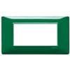 Plana - placa de tecnopolímero de 4 plazas reflex esmeralda