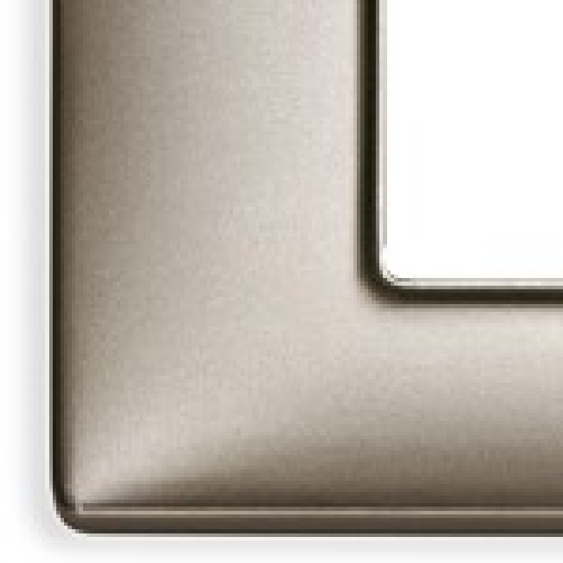 Plana - Plaque métal nickel nacré 4 places