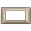 Plana - Plaque métal bronze métallisé 4 places