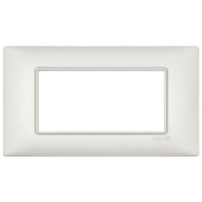 Plana - 4-place pearly silver metal plaque