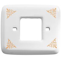Linea Amica - porcelain plaque with gold corner decoration