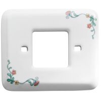 Linea Amica - placa de porcelana con decoración floral