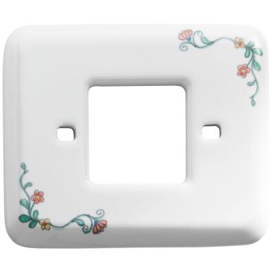Linea Amica - porcelain plaque with flower decoration