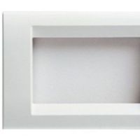 Gewiss GW32024 Playbus - placa 4 módulos blanco nube