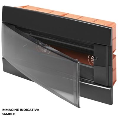 Gewiss GW40229TN - Cuadro eléctrico de empotrar 12M negro 40 CDI