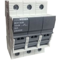 Italweber 2303038 - portafusibile sezionatore 3P 32A 3M