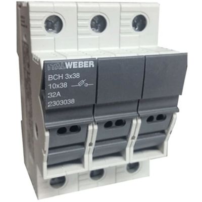 Italweber 2303038 - portafusibles seccionador 3P 32A 3M
