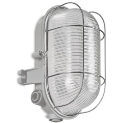 Lombardo LB41424 - Plafonnier Tortue Ovale E27 60W gris