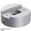 Lombardo LB1150013 - Adaptador para polo fijo diám. 60 etiquetas gris antracita