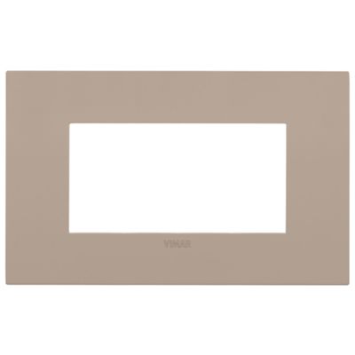 Vimar 19954.32 Arke Fit - placa4 módulos gris tórtola