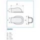 Bocchiotti B06824 - CCM 90x60 mm wall curve 