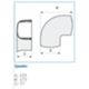 Bocchiotti B06833 - CAP 120x75 mm  flat corner