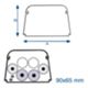 Tecnogas 12313 - gaine de climatisation 90x65 mm SONIA