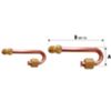 Tecnosystemi 11130017 - racores de inversión aire acondicionado M/H 1/4 - M/H 1/2