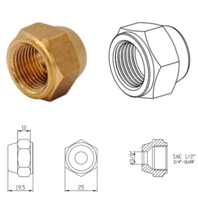 Tecnogas 11286 - raccord réduit 1/2x3/8