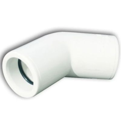 Tecnosystemi 11126310 - curva CA 45 TCR-21 bianco