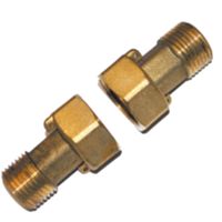 Tecnogas 70561 - racor con tuerca para metro 1/2x3/4