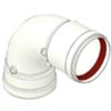 Tecnogas 51045 - Courbe 90 F/F diam. Aluminium 80 mm